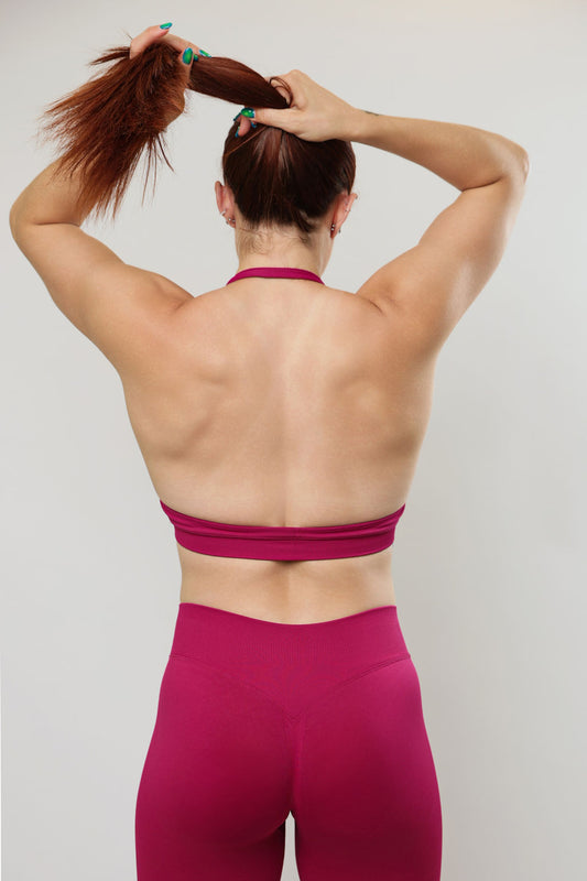 FLARE HALTER TOP